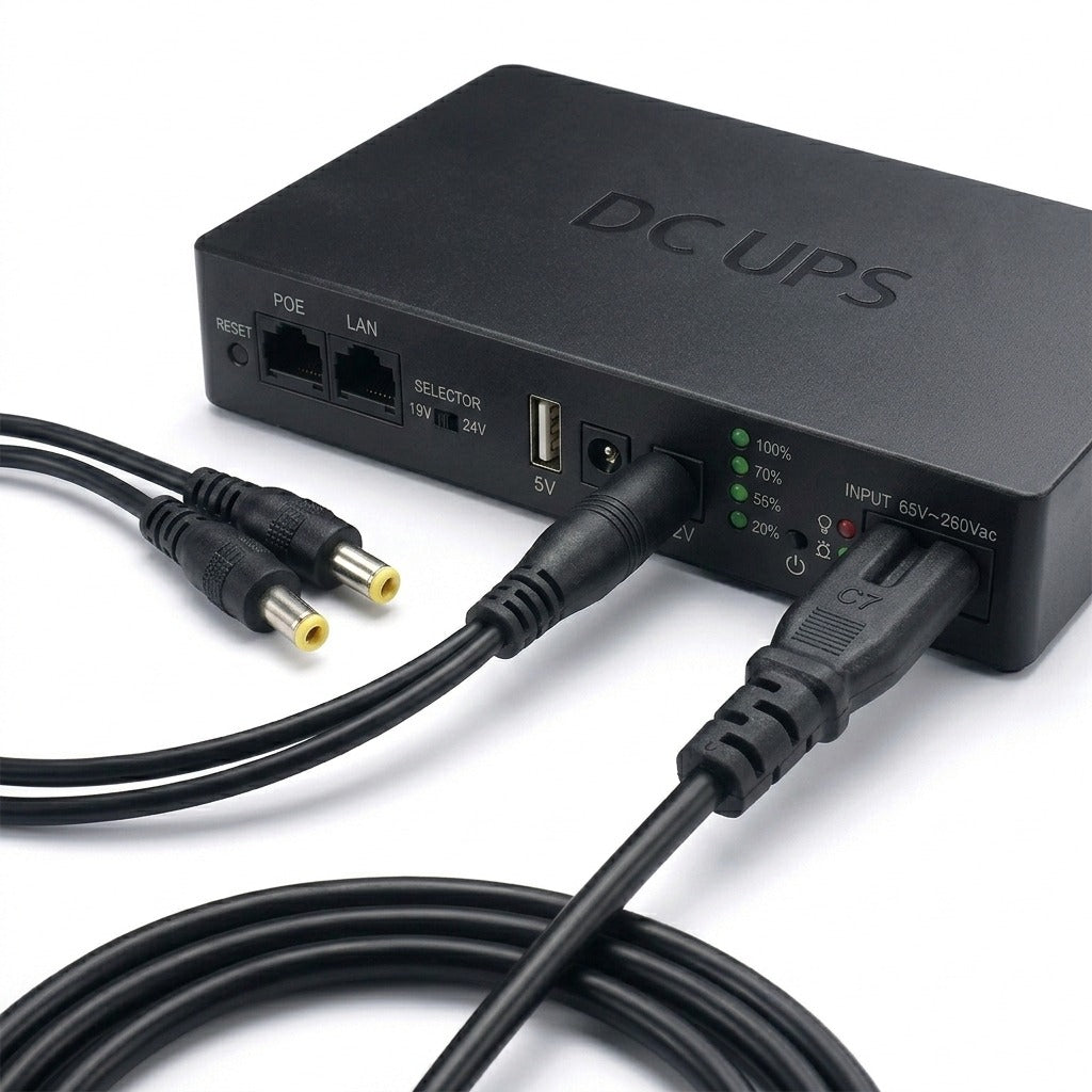 Mini UPS 20,000 mAh Para Router / Camaras 5V/9V/12V
