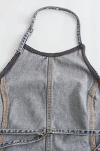 Blusa Halter Jeans Lisa P/ Damas by Youme