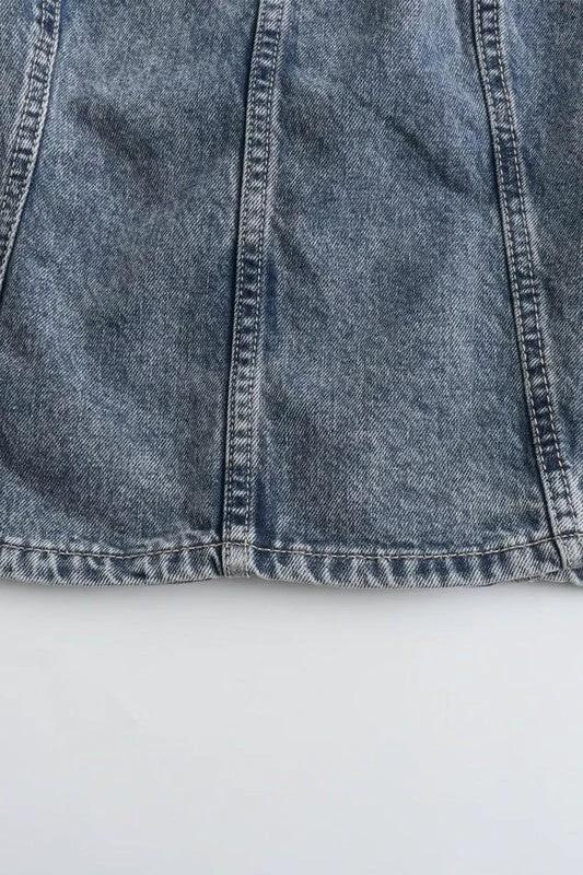 Blusa Halter Jeans Lisa P/ Damas by Youme
