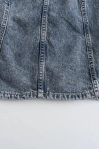 Blusa Halter Jeans Lisa P/ Damas by Youme