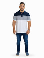 Poloshirt 1492 Mangas Cortas Rayas Combinado Para Caballeros by 1492