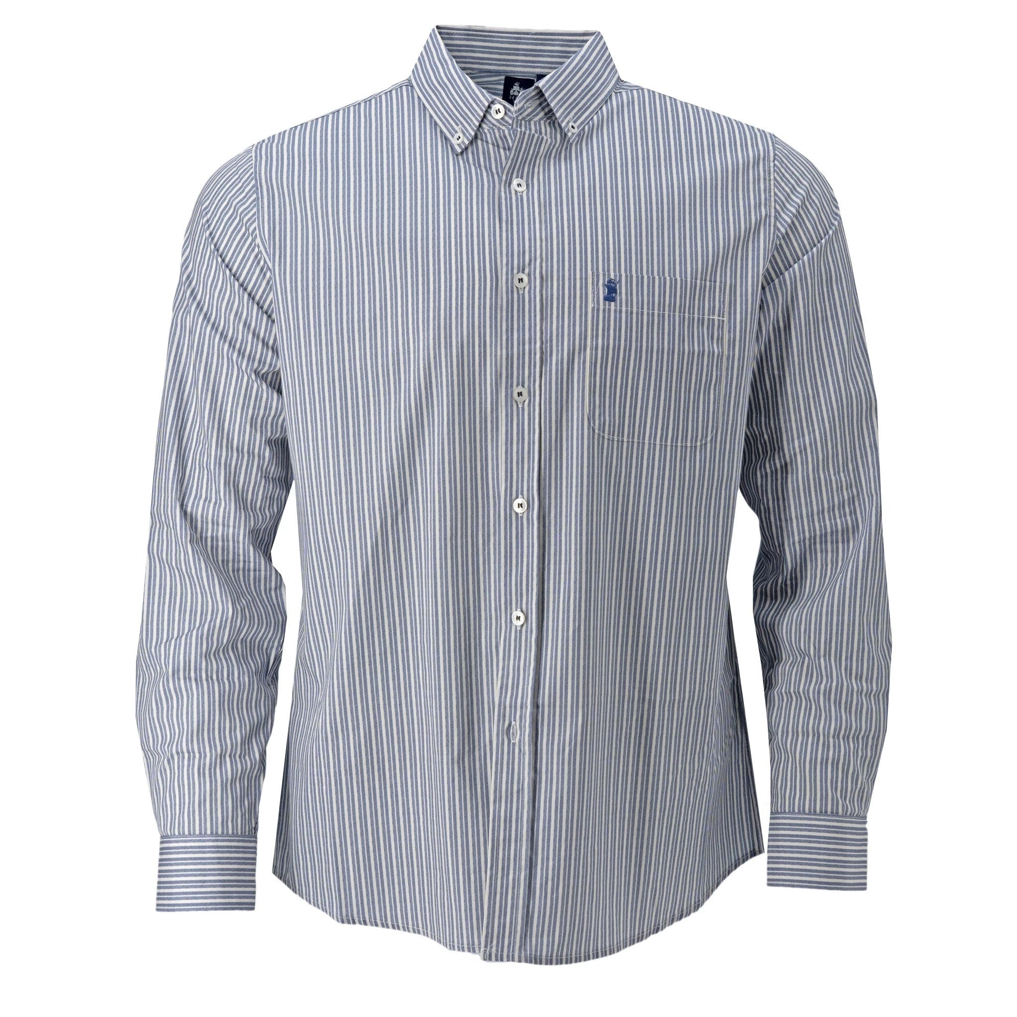 Camisa 1492 Mangas Largas Rayas Para Caballeros by 1492
