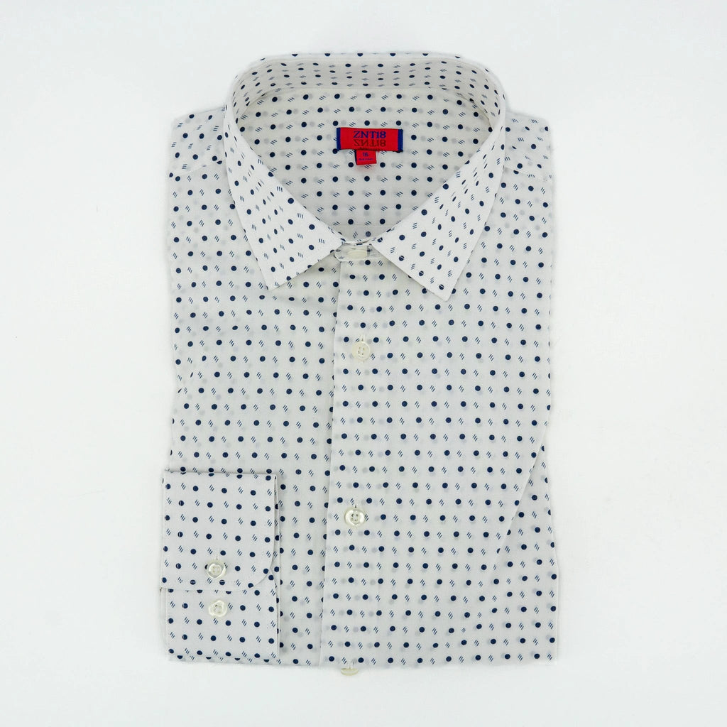 Camisa Zanetti Mangas Largas Estampada P/ Caballeros by Zanetti