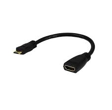 ADAPTADOR ARGOM MINI HDMI MALE TO HDMI FEMALE BLACK