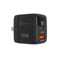 ADAPTADOR KLIPX WALL CHARGER 35W USBC PDUSBA QC BLACK