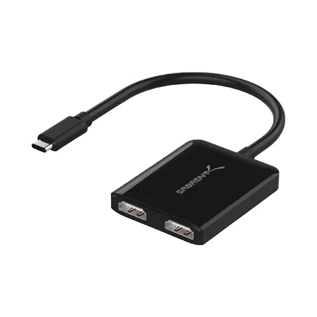 ADAPTADOR SABRENT USB C TO DUAL HDMI 4K FEMALE BLACK