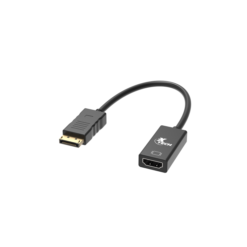 ADAPTADOR XTECH DISPLAYPORT MALE TO HDMI FEMALE
