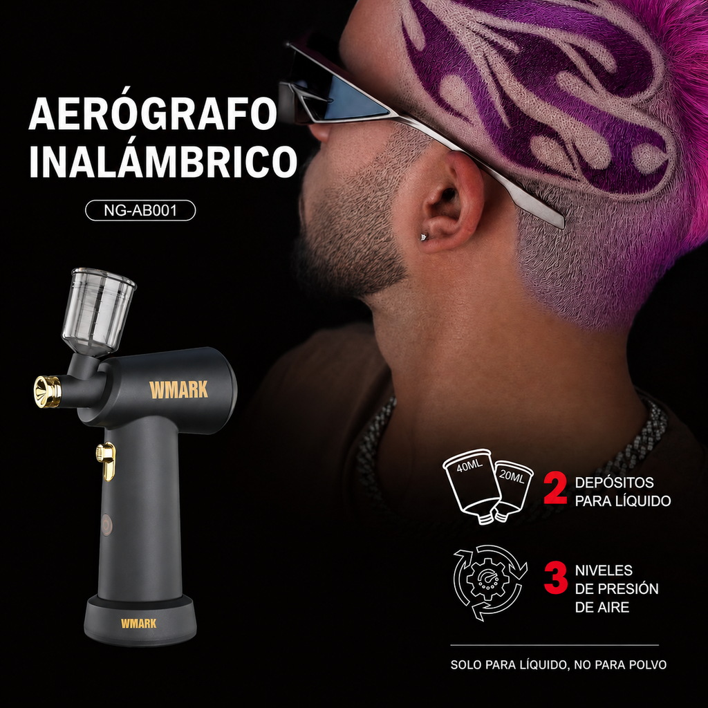 Aerógrafo Inalámbrico Profesional WMARK NG-AB001