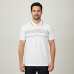 Poloshirt 1492 Mangas Cortas Rayas para Caballeros con modelo (AI)