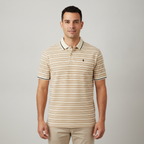 Poloshirt 1492 Mangas Cortas Rayas para Caballeros con modelo (AI)