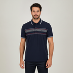 Poloshirt 1492 Mangas Cortas Rayas para Caballeros con modelo (AI)
