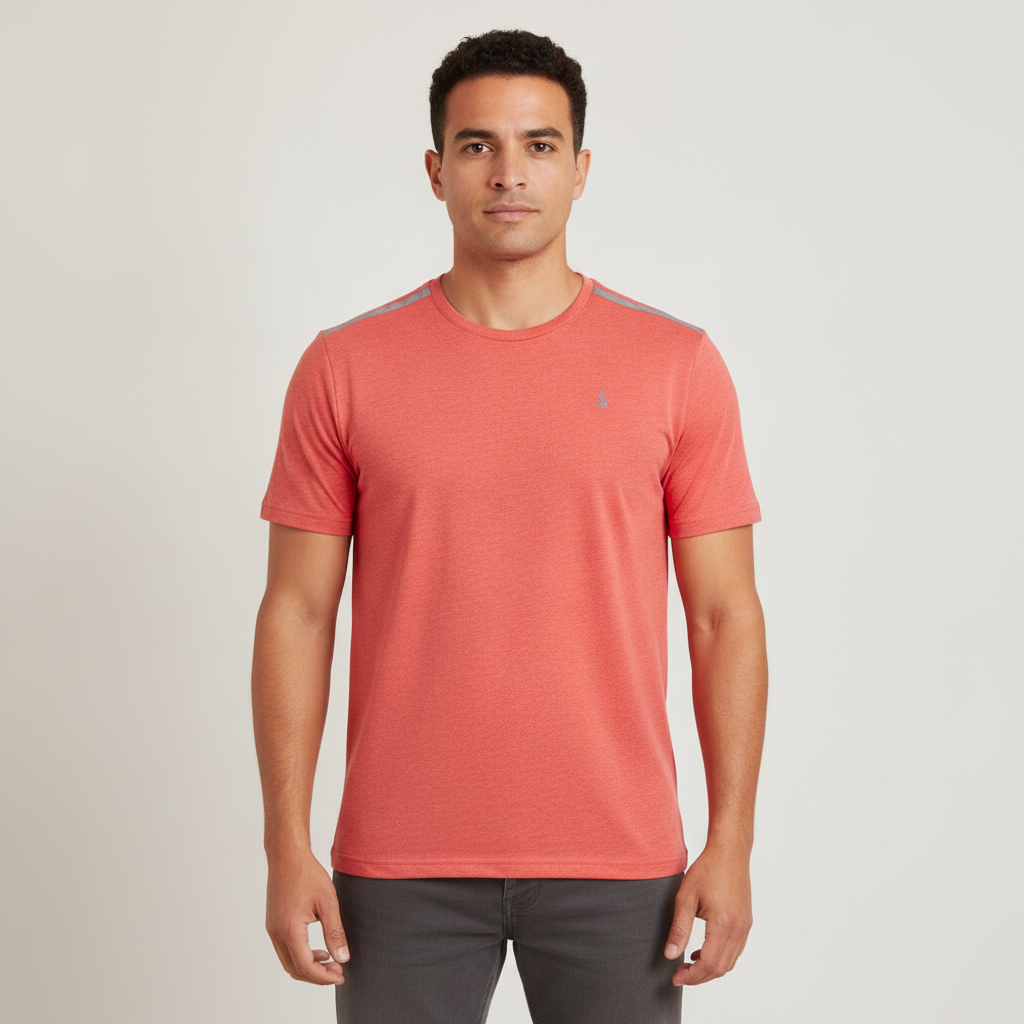Camiseta 1492 Lisa de Mangas Cortas para Caballeros con modelo (AI)