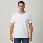 Camiseta 1492 Lisa de Mangas Cortas para Caballeros con modelo (AI)