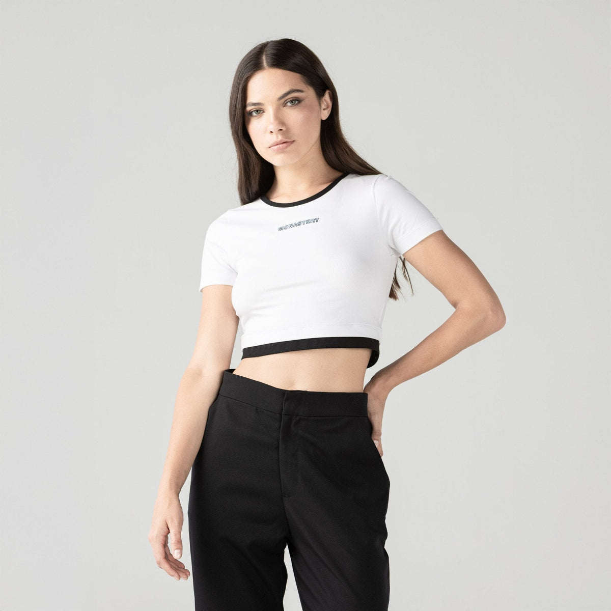 AITANA CROP TOP WOMEN WHITE - Monastery | Tienda Oficial Colombia
