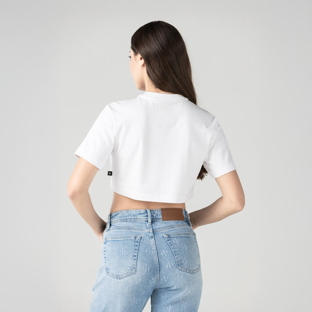 ALANI CROP TOP WOMEN WHITE - Monastery | Tienda Oficial Colombia