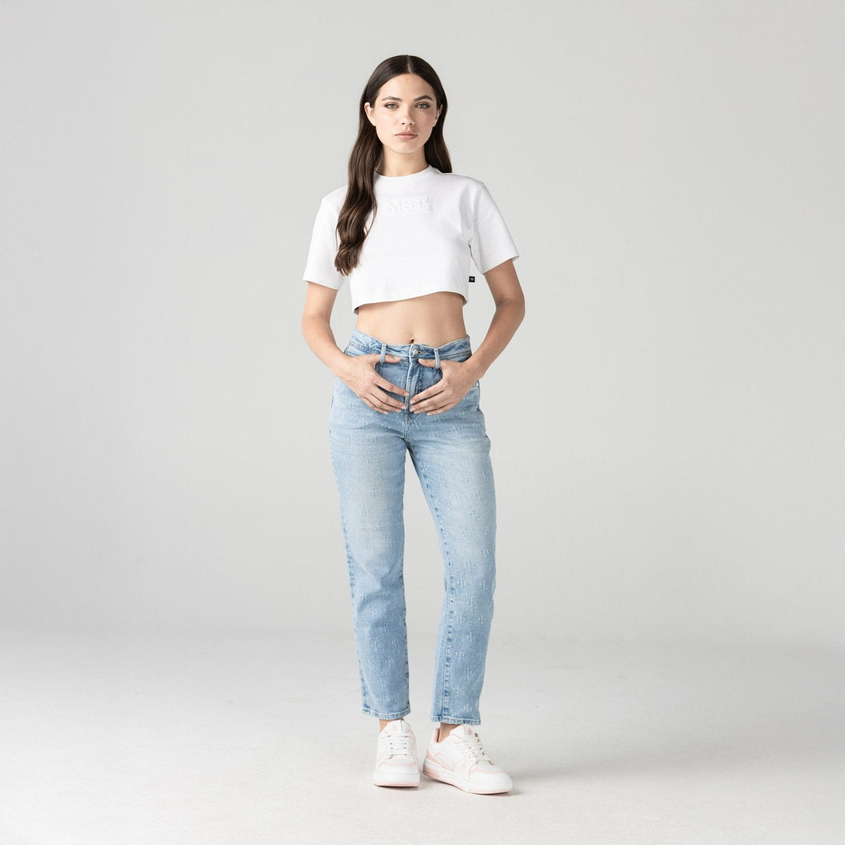 ALANI CROP TOP WOMEN WHITE - Monastery | Tienda Oficial Colombia