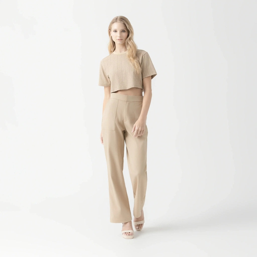 ALEXIA CROP TOP WOMEN IRISH CREAM - Monastery | Tienda Oficial Colombia