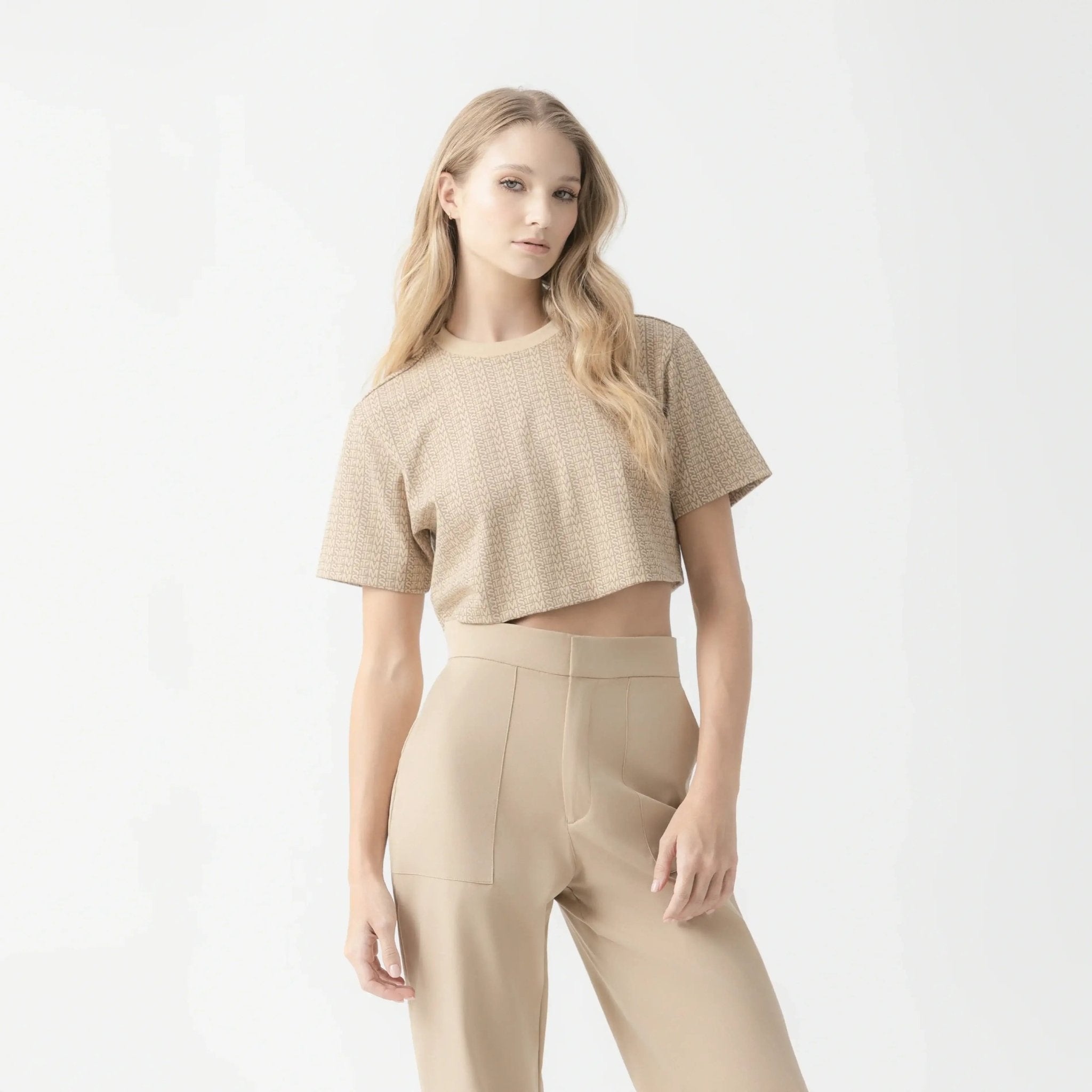 ALEXIA CROP TOP WOMEN IRISH CREAM - Monastery | Tienda Oficial Colombia