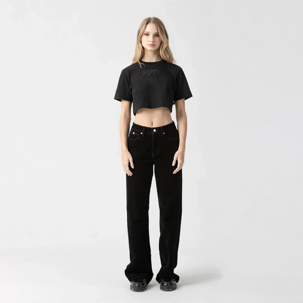 AMAL CROP TOP WOMEN BLACK - Monastery | Tienda Oficial Colombia