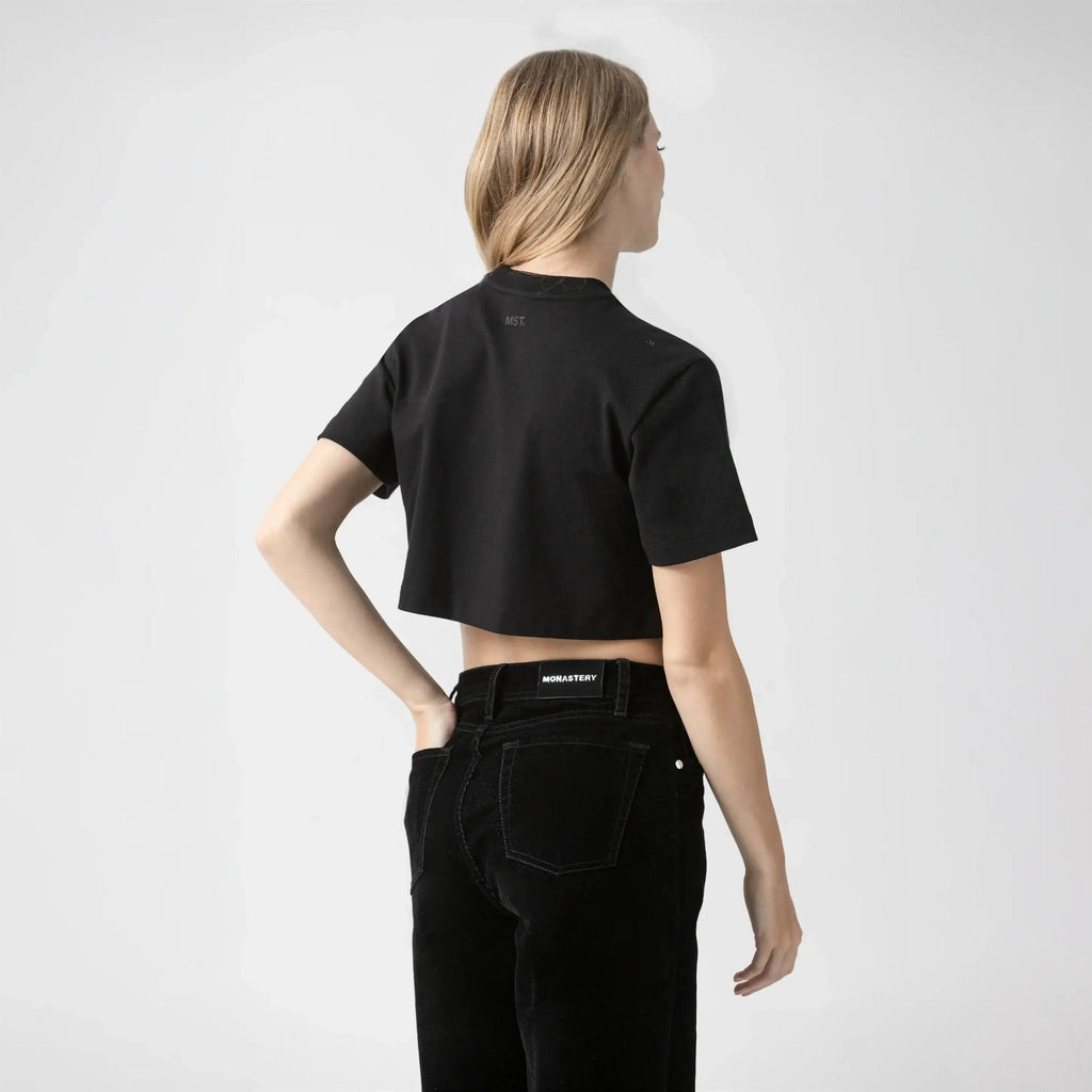AMAL CROP TOP WOMEN BLACK - Monastery | Tienda Oficial Colombia