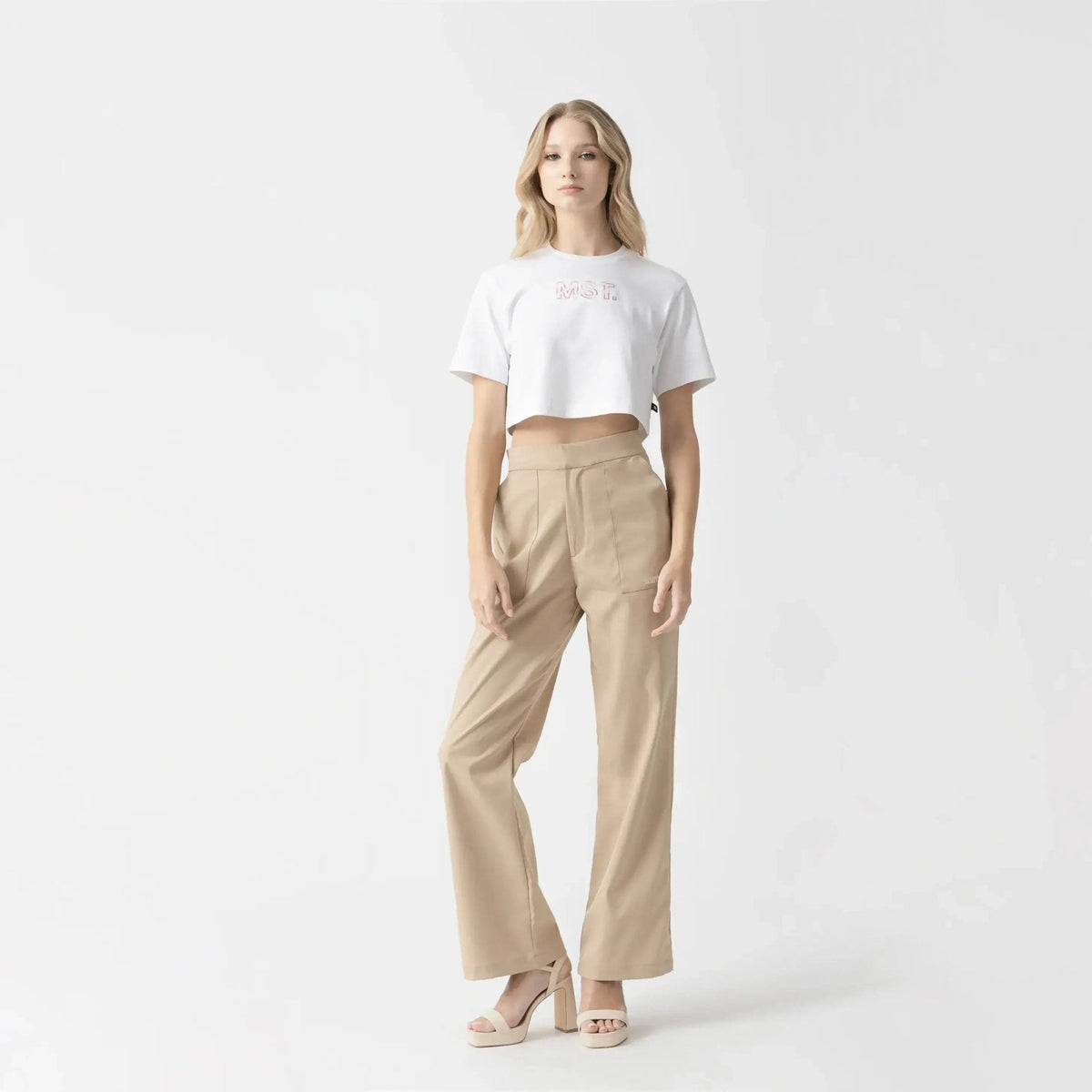 AMAL CROP TOP WOMEN WHITE - Monastery | Tienda Oficial Colombia