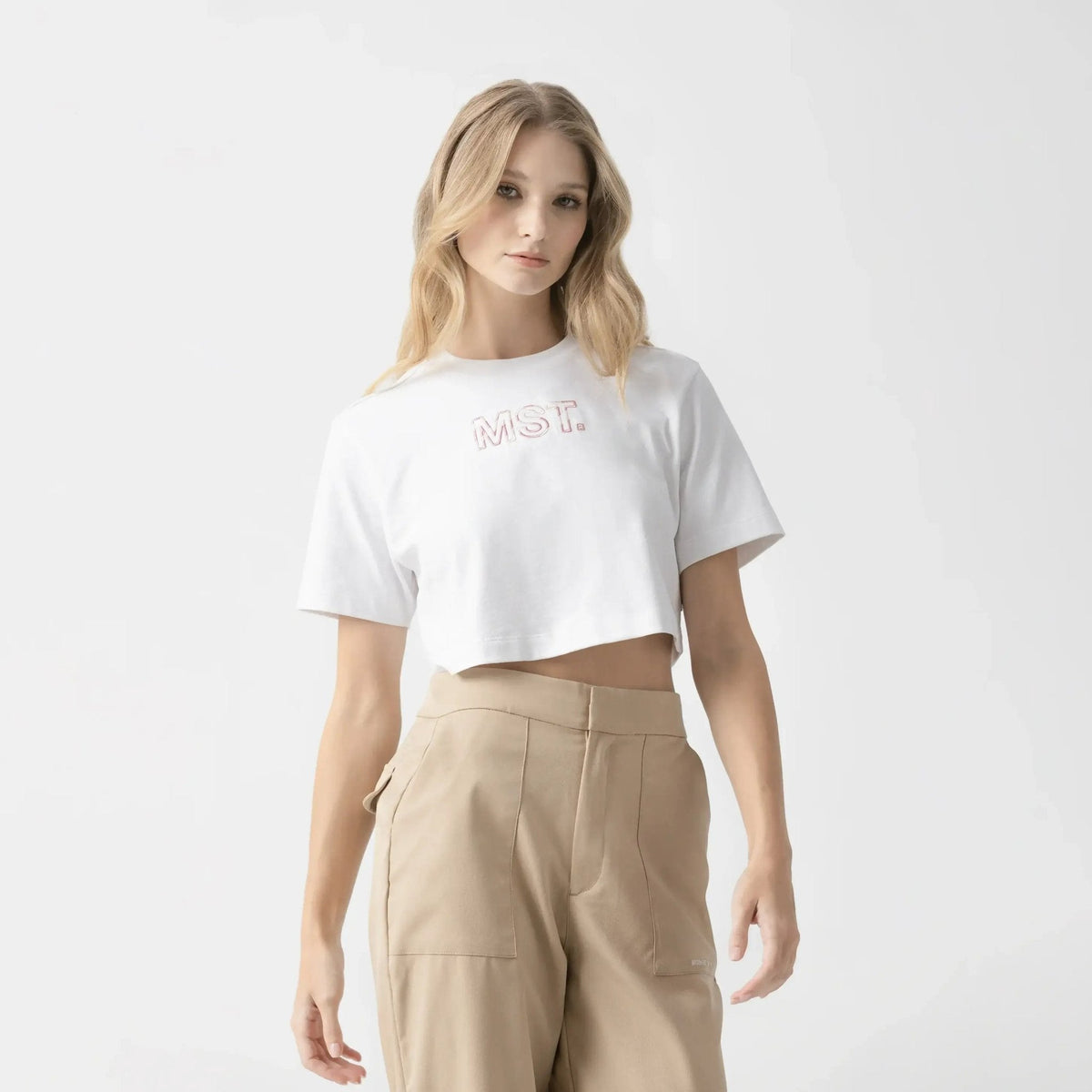 AMAL CROP TOP WOMEN WHITE - Monastery | Tienda Oficial Colombia
