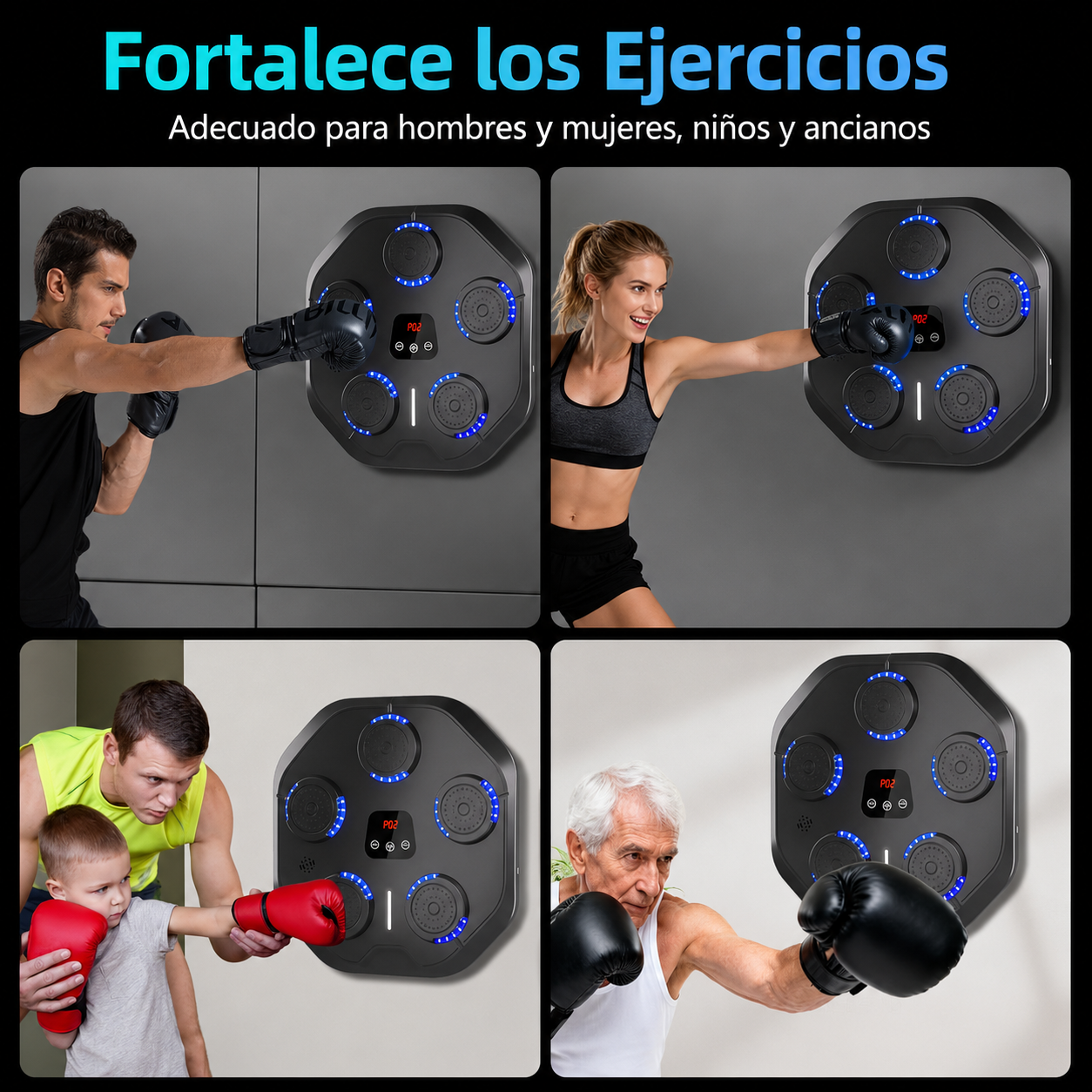 Máquina De Boxeo Musical Inteligente Bluetooth