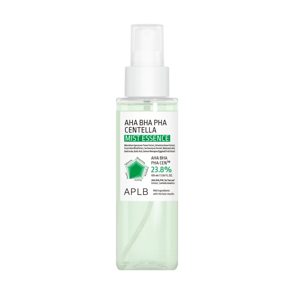 Esencia en Bruma Exfoliante Calmante APLB AHA BHA PHA Centella Mist Essence 105ml