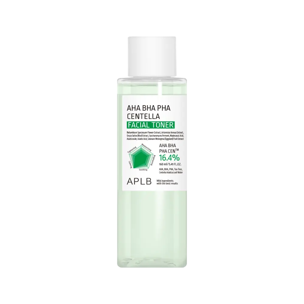 Tónico Facial Renovador Exfoliante APLB AHA BHA PHA Centella Toner 160ml