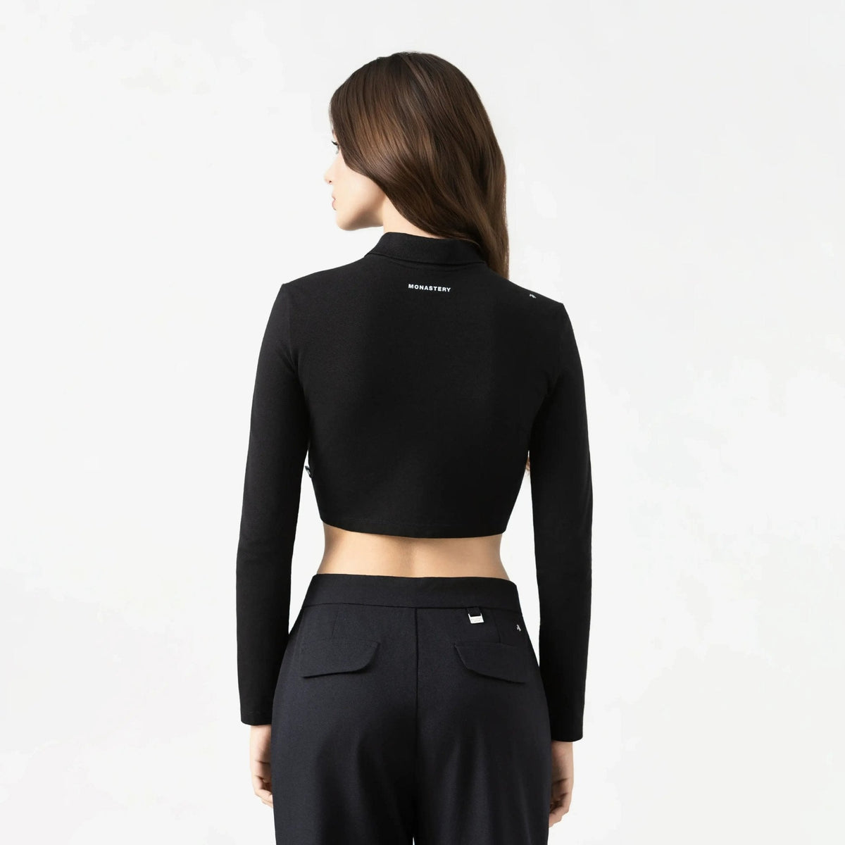 APRILE CROP TOP WOMEN BLACK - Monastery | Tienda Oficial Colombia