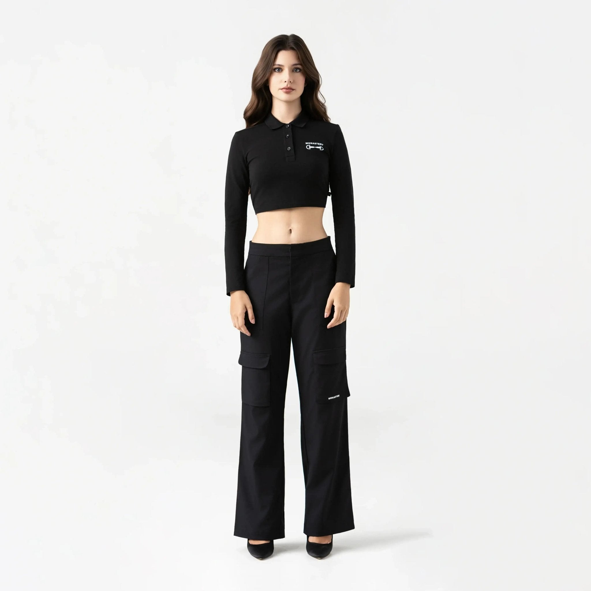 APRILE CROP TOP WOMEN BLACK - Monastery | Tienda Oficial Colombia