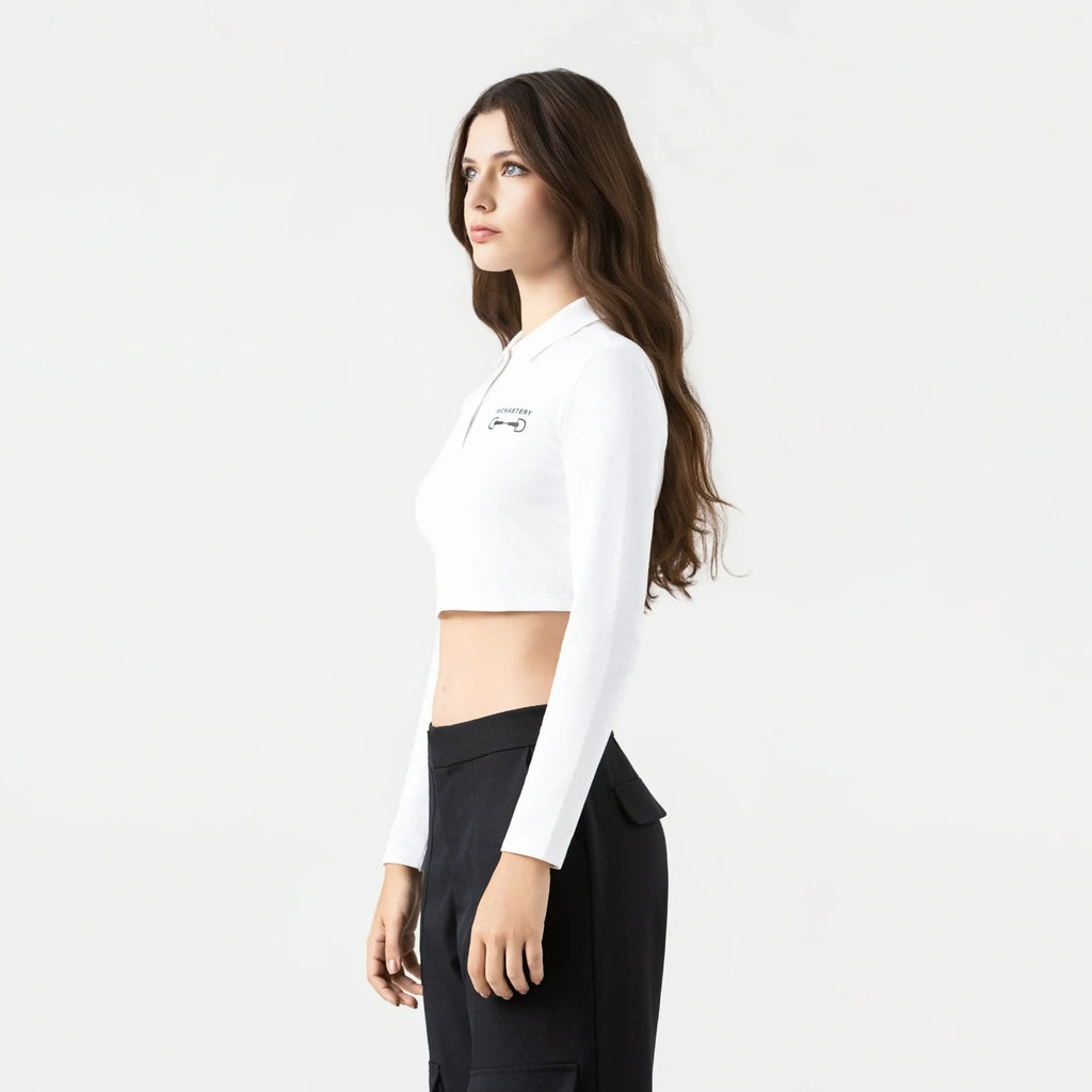 APRILE CROP TOP WOMEN WHITE - Monastery | Tienda Oficial Colombia
