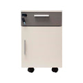 ARCHIVO STARKEN DE 1 GAVETA MS CABINA EN MELAMINE WHITEGRAY