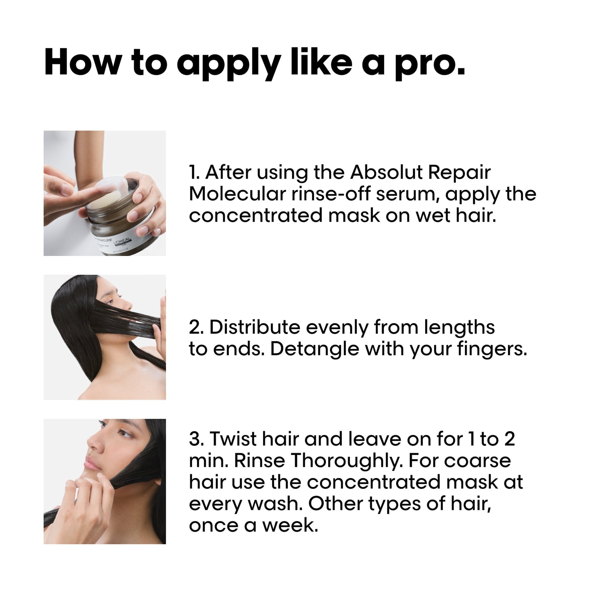 LOREAL ABSOLUT REPAIR MOLECULAR MASQUE 250ML