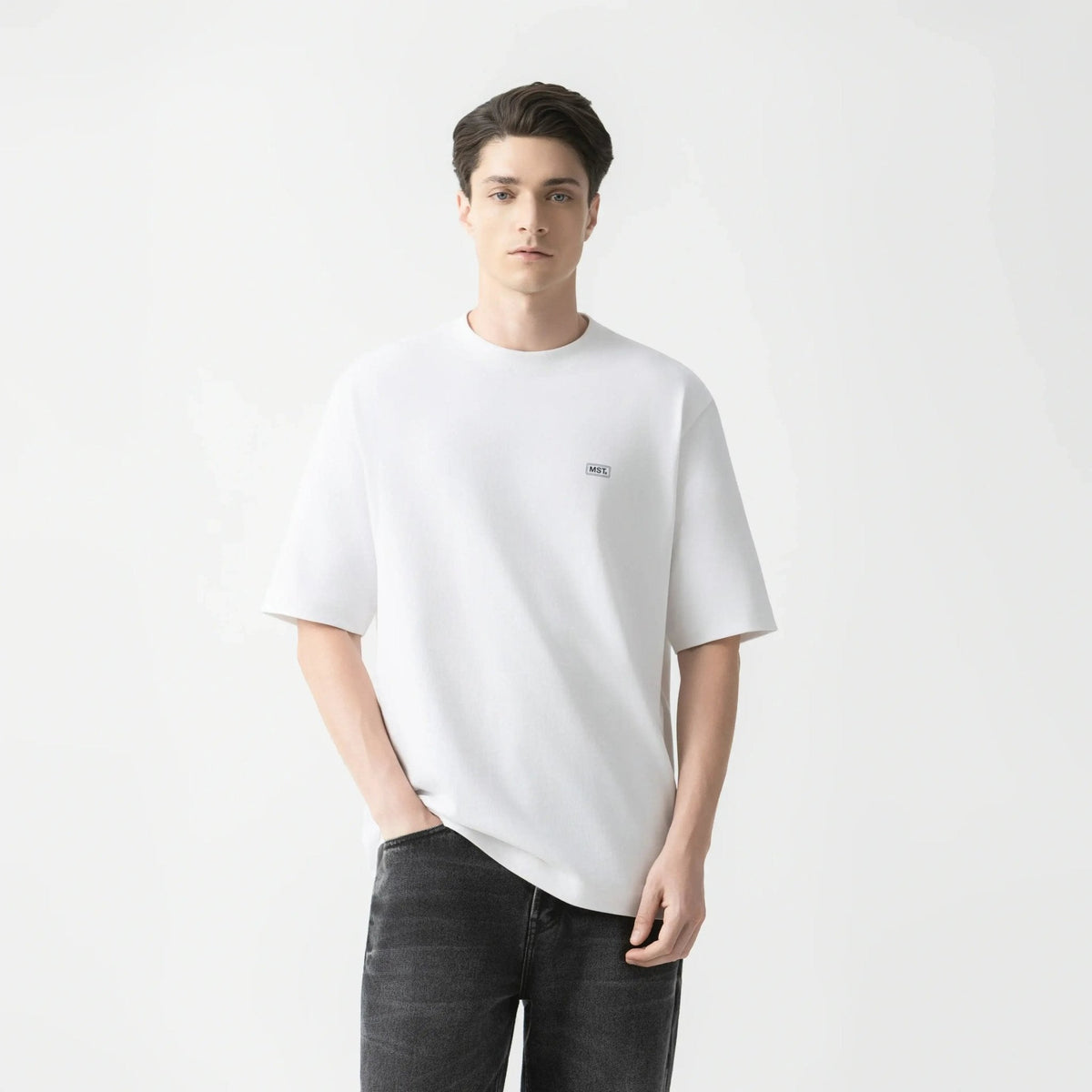 ASEM T - SHIRT OVERSIZED MEN WHITE - Monastery | Tienda Oficial Colombia