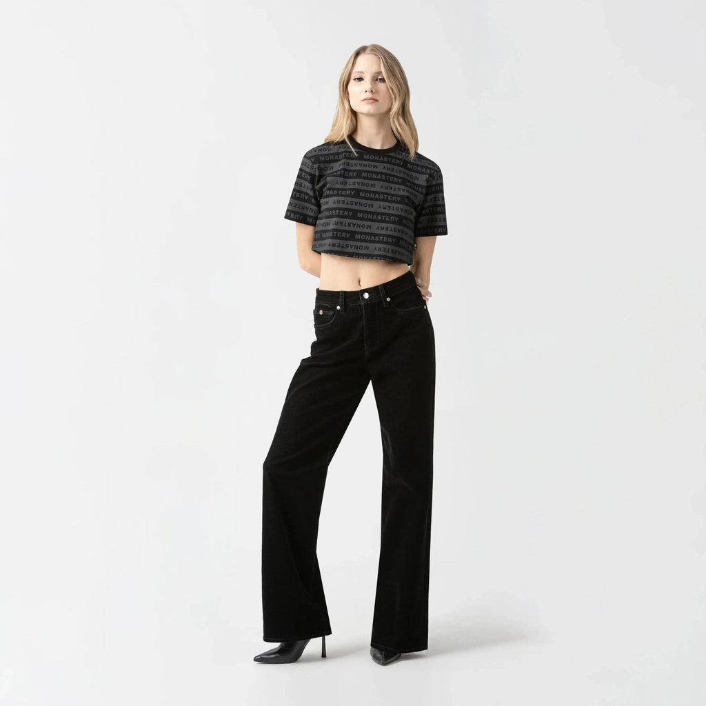 ASH CROP TOP WOMEN BLACK - Monastery | Tienda Oficial Colombia