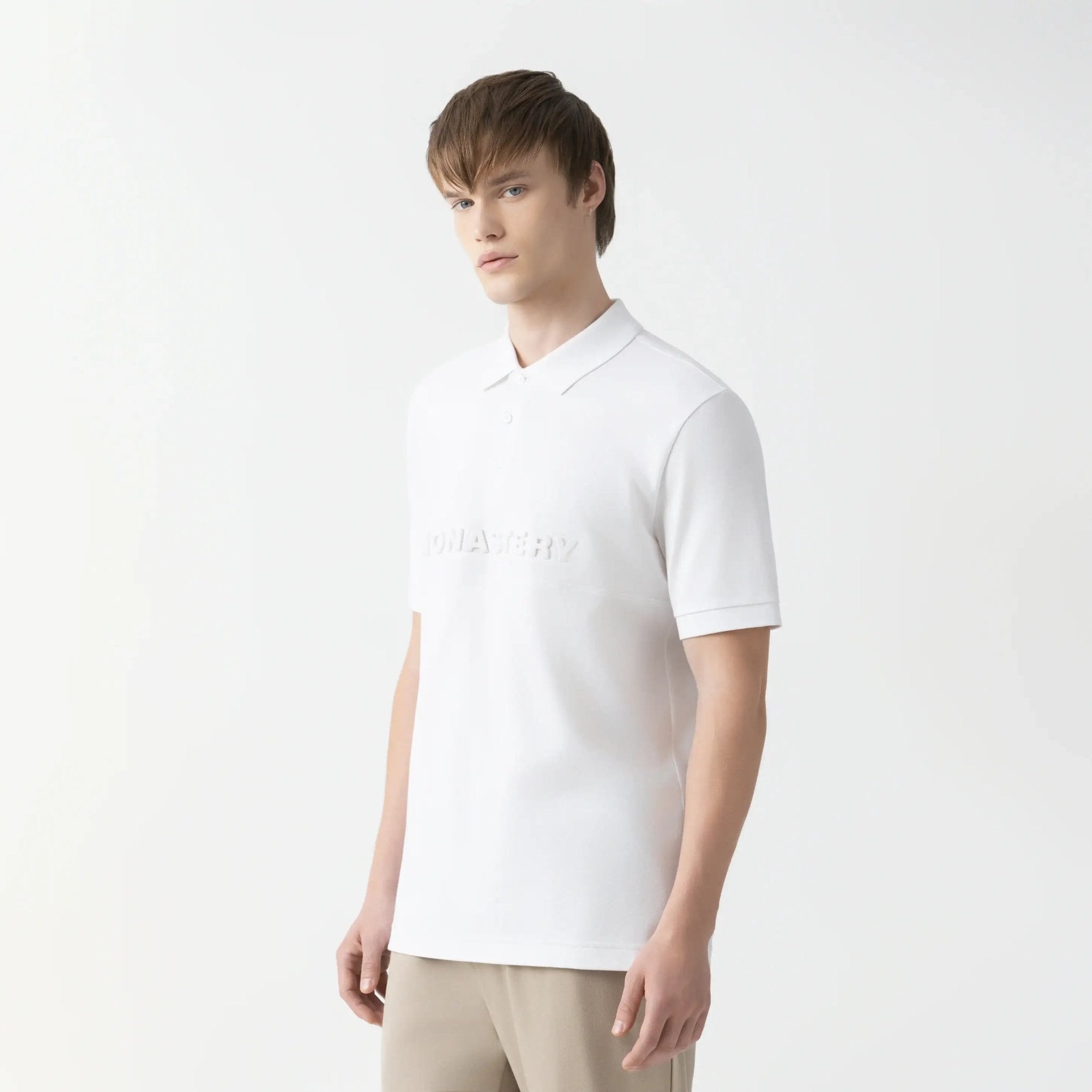 AVRA POLO MEN WHITE - Monastery | Tienda Oficial Colombia