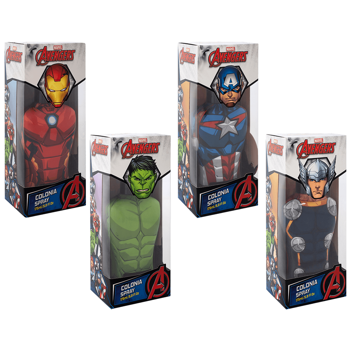 GT Avengers Marvel Est. Colonia 175 ml.  (4 MIX)