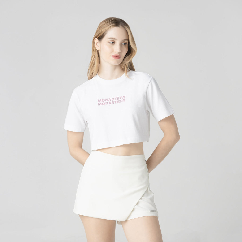 BAOSHE CROP TOP WOMEN WHITE - Monastery | Tienda Oficial Colombia