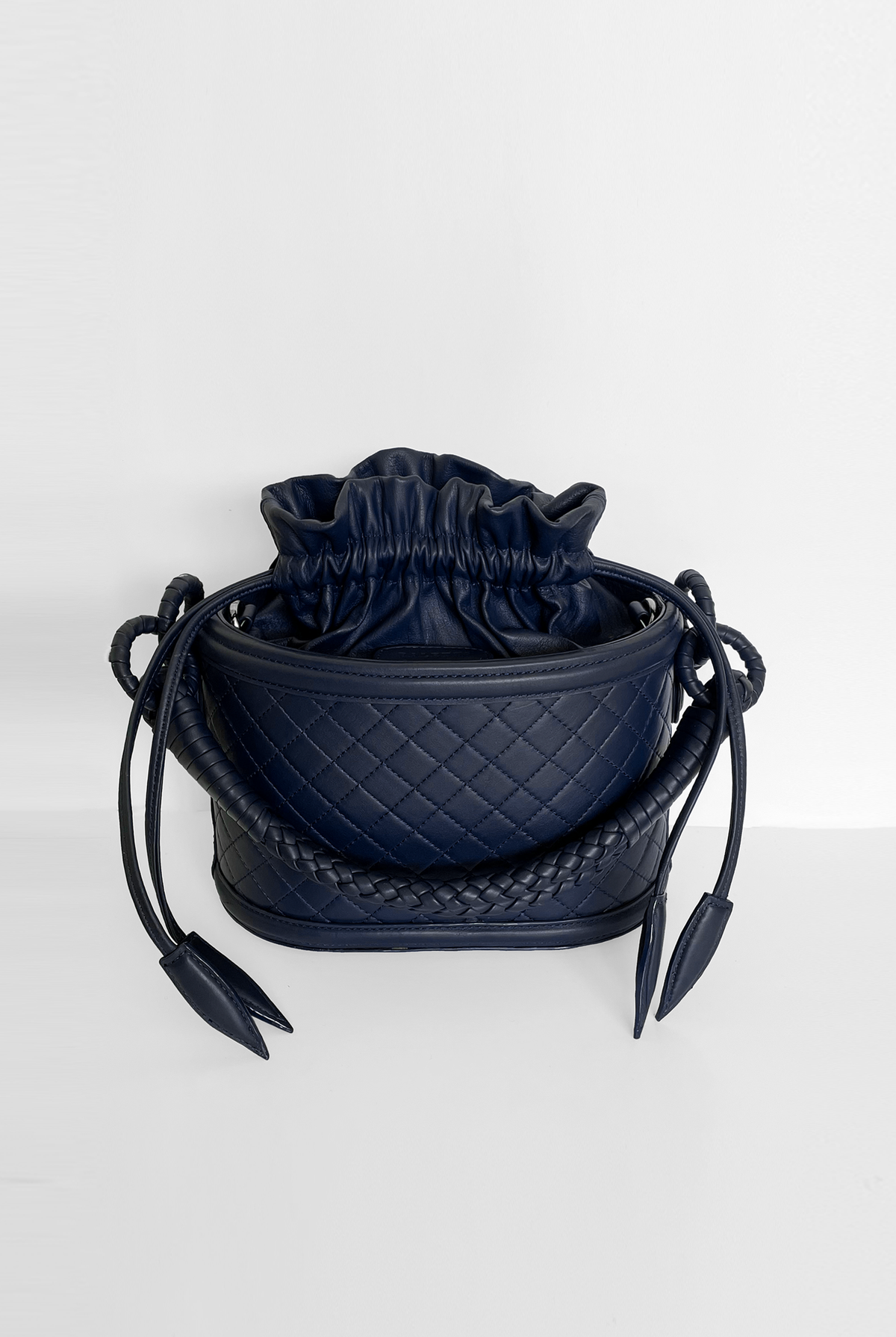 Basket Bucket, Navy Blue