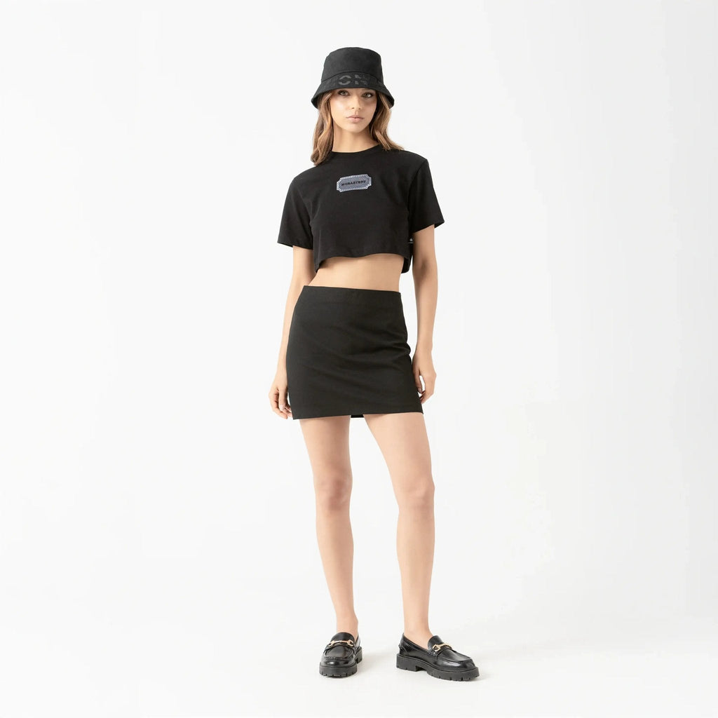BEHN CROP TOP WOMEN BLACK - Monastery | Tienda Oficial Colombia