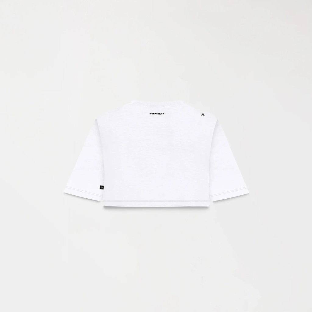 BEHN CROP TOP WOMEN WHITE - Monastery | Tienda Oficial Colombia