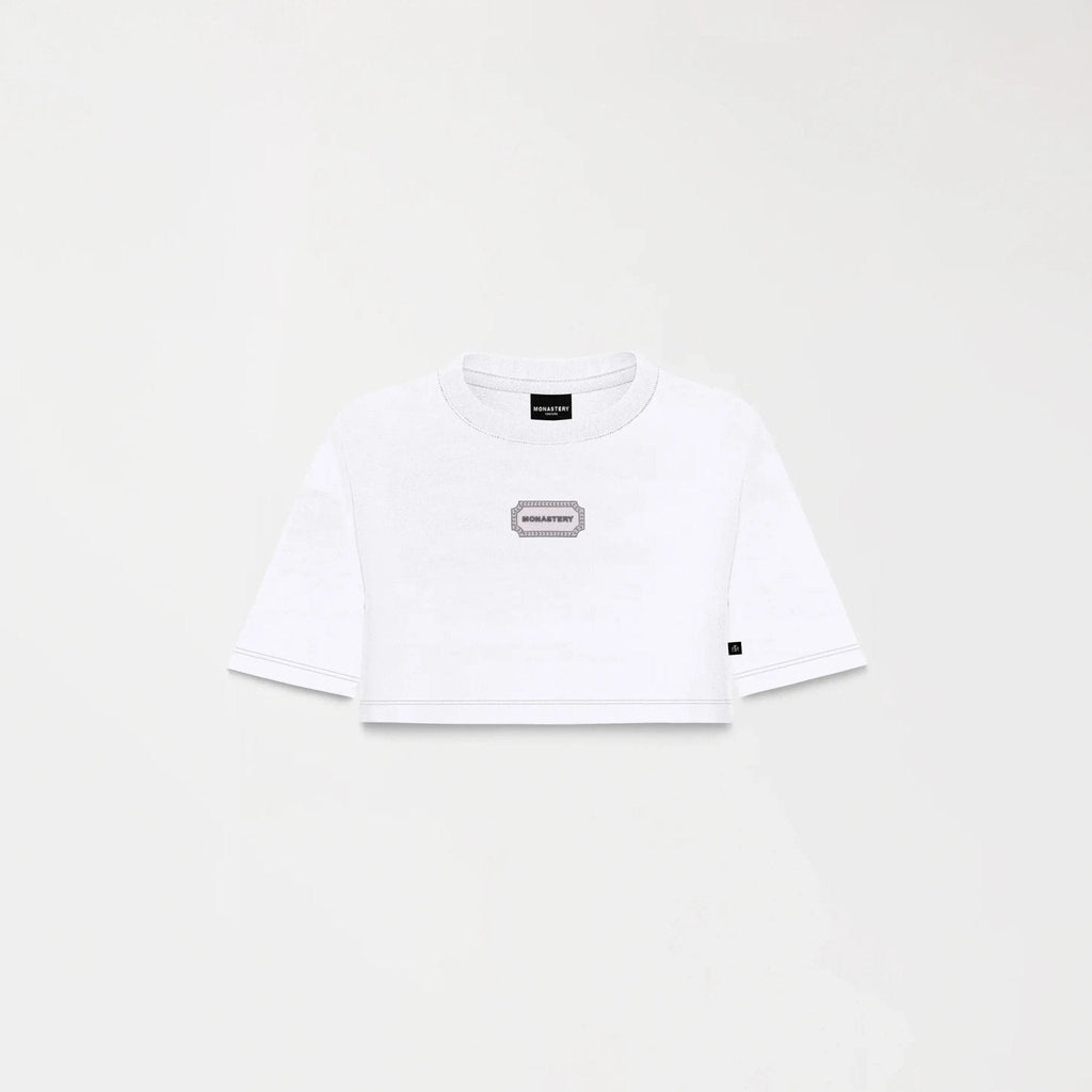 BEHN CROP TOP WOMEN WHITE - Monastery | Tienda Oficial Colombia