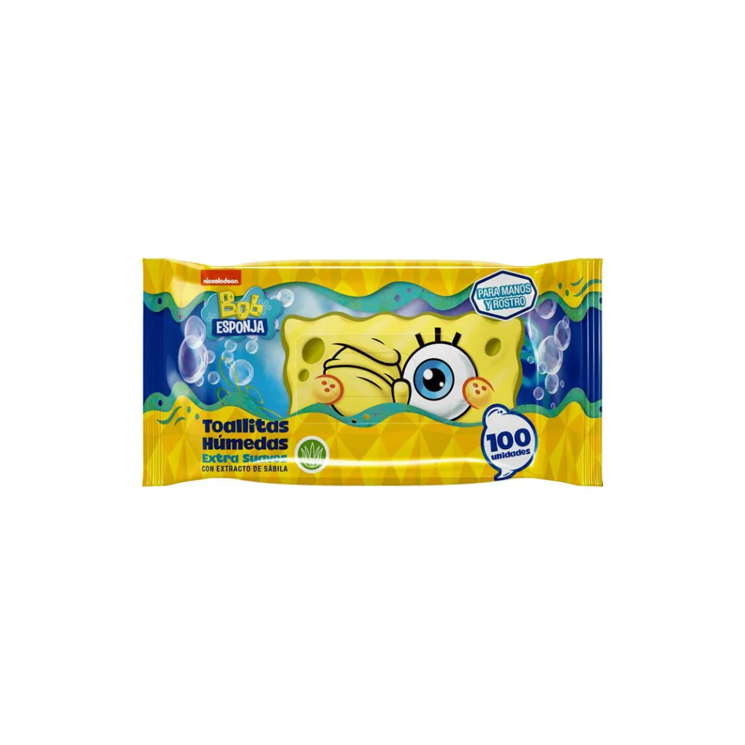 GT Bob Esponja Toallitas Humedas x 100unds
