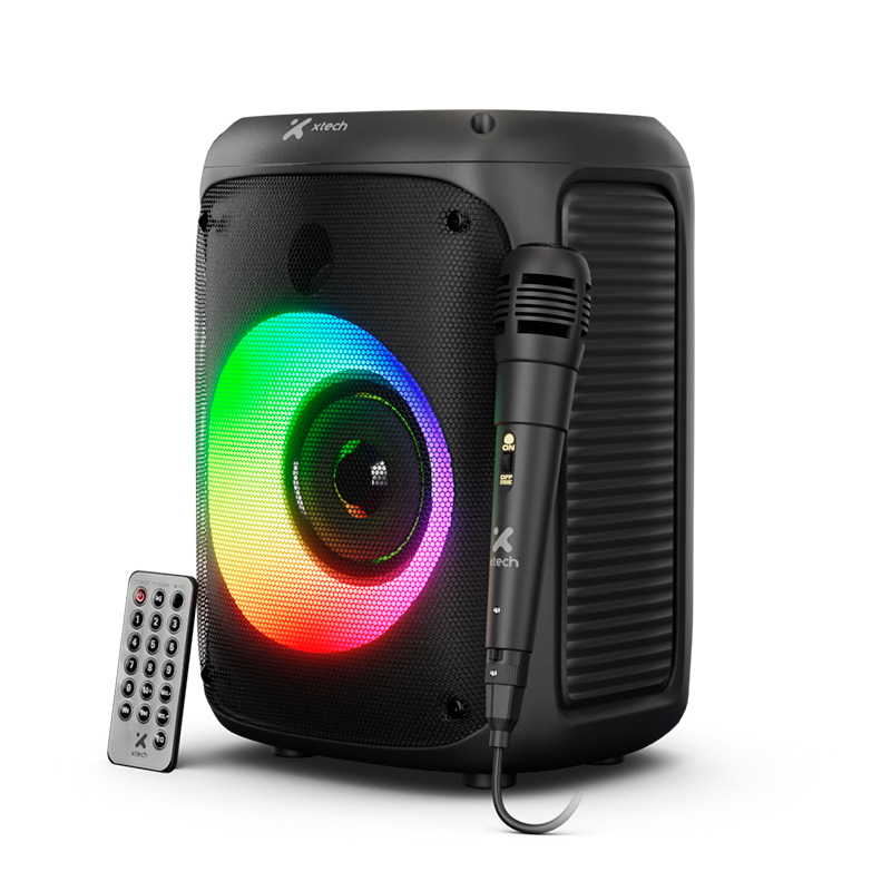 BOCINA PORTATIL XTECH SONICBLOOM BT10W BLACK