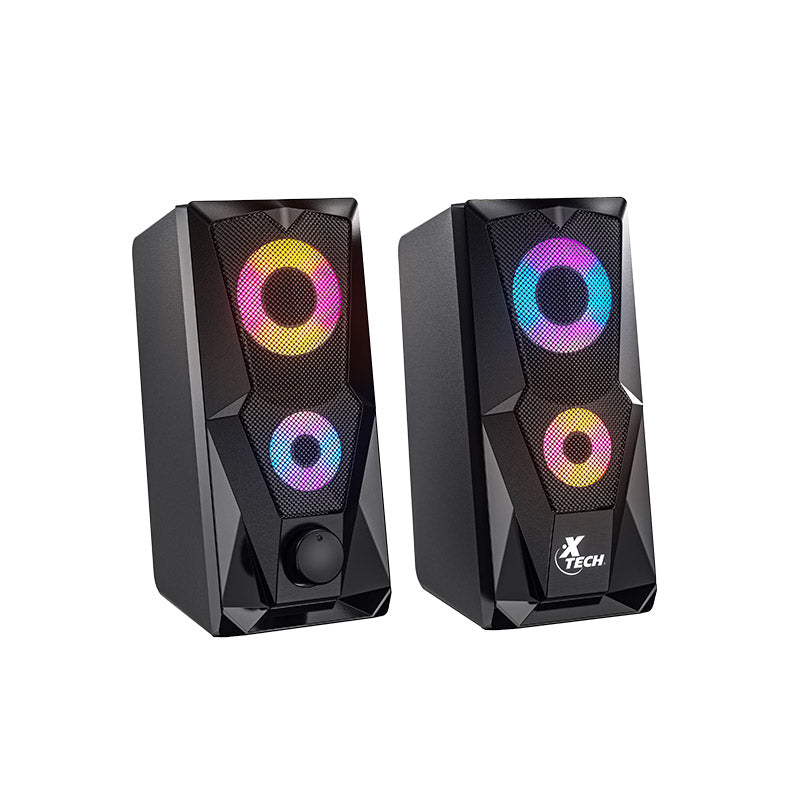 BOCINA XTECH FIRESHOT GAMING MULTIMEDIA BLACK