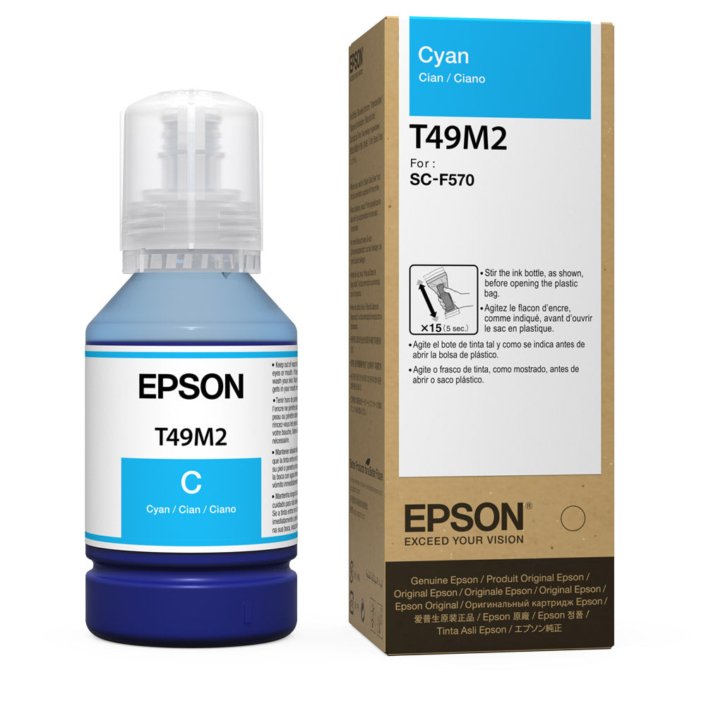 BOTELLA DE TINTA EPSON  PARA F170F570140MLCYAN