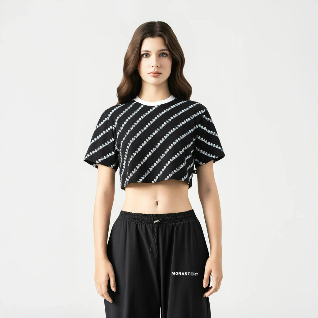 BRITANIA CROP TOP WOMEN BLACK - Monastery | Tienda Oficial Colombia