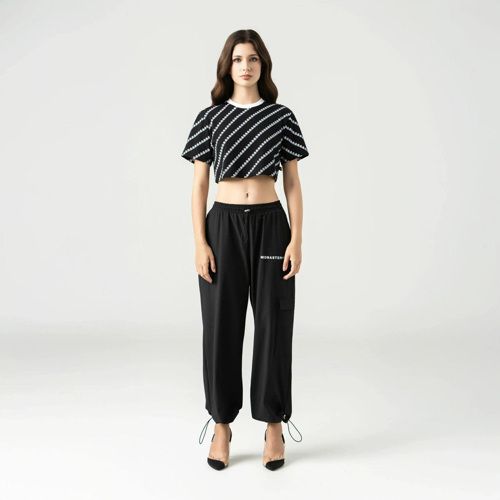 BRITANIA CROP TOP WOMEN BLACK - Monastery | Tienda Oficial Colombia
