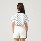 BRITANIA CROP TOP WOMEN WHITE - Monastery | Tienda Oficial Colombia